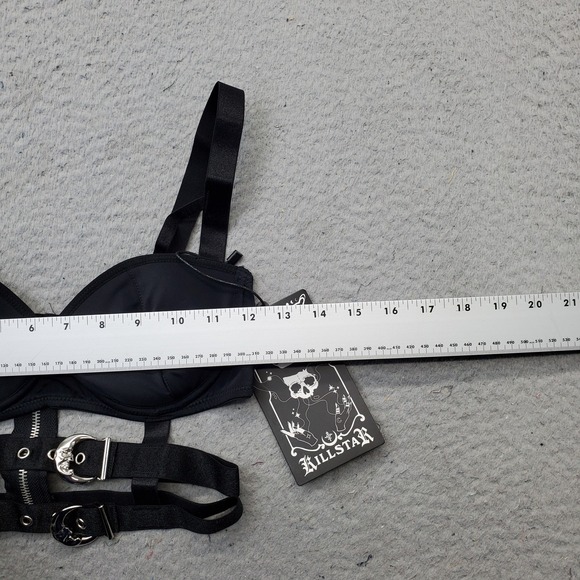 KILLSTAR Oracle Cage Bralette Womens S Black Padded Adjustable Strap KSRA001968S - Picture 4 of 9